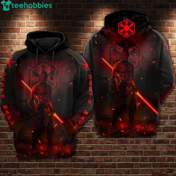 Darth Maul Star Wars Red And Black All Over Print 3D Hoodieproduct photo 1