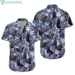 Darth Vader With Lightsaber Star Wars Floral Hawaiian Shirtproduct photo 1