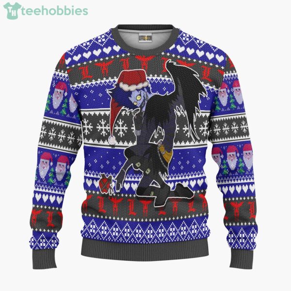 Death Note Custom Ryuk Anime Fans Ugly Christmas Sweater Hoodie Product Photo 1