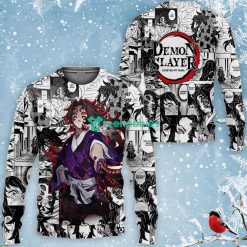 Demon Kokushibo All Over Printed 3D Shirt Kimetsu Anime Fans Mix Kimetsu No Yaiba Manga Product Photo 2