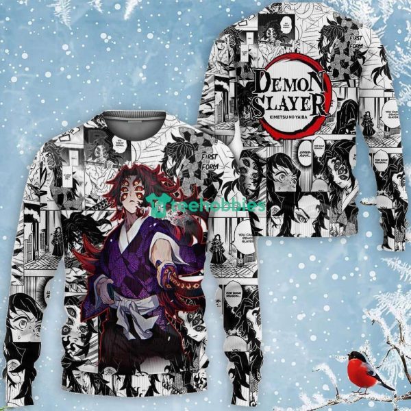 Demon Kokushibo All Over Printed 3D Shirt Kimetsu Anime Fans Mix Kimetsu No Yaiba Manga Product Photo 2
