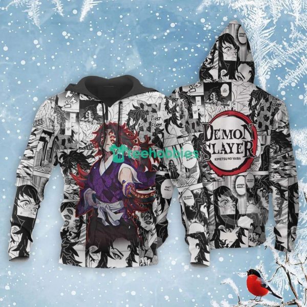 Demon Kokushibo All Over Printed 3D Shirt Kimetsu Anime Fans Mix Kimetsu No Yaiba Manga Product Photo 4