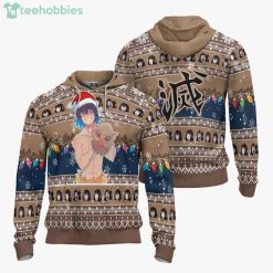 Demon Slayer Custom Inosuke Hashibira Anime Fans Ugly Christmas Sweater Hoodie Product Photo 3