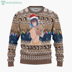Demon Slayer Custom Inosuke Hashibira Anime Fans Ugly Christmas Sweater Hoodie Product Photo 1