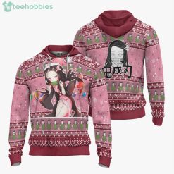 Demon Slayer Custom Nezuko Kamado Anime Fans Ugly Christmas Sweater Hoodie Product Photo 3
