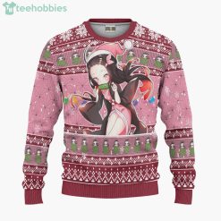 Demon Slayer Custom Nezuko Kamado Anime Fans Ugly Christmas Sweater Hoodie Product Photo 1
