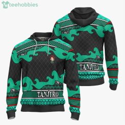 Demon Slayer Custom Tanjiro Kamado Anime Fans Ugly Christmas Sweater Hoodie Product Photo 3