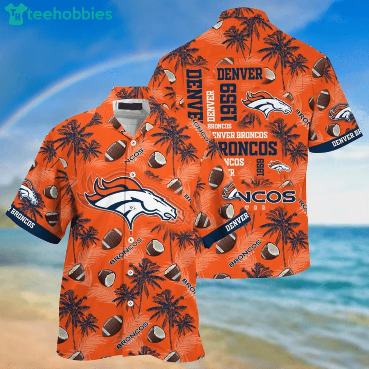 Denver Broncos All Over Print Balls Hawaiian Shirt Product Photo 1