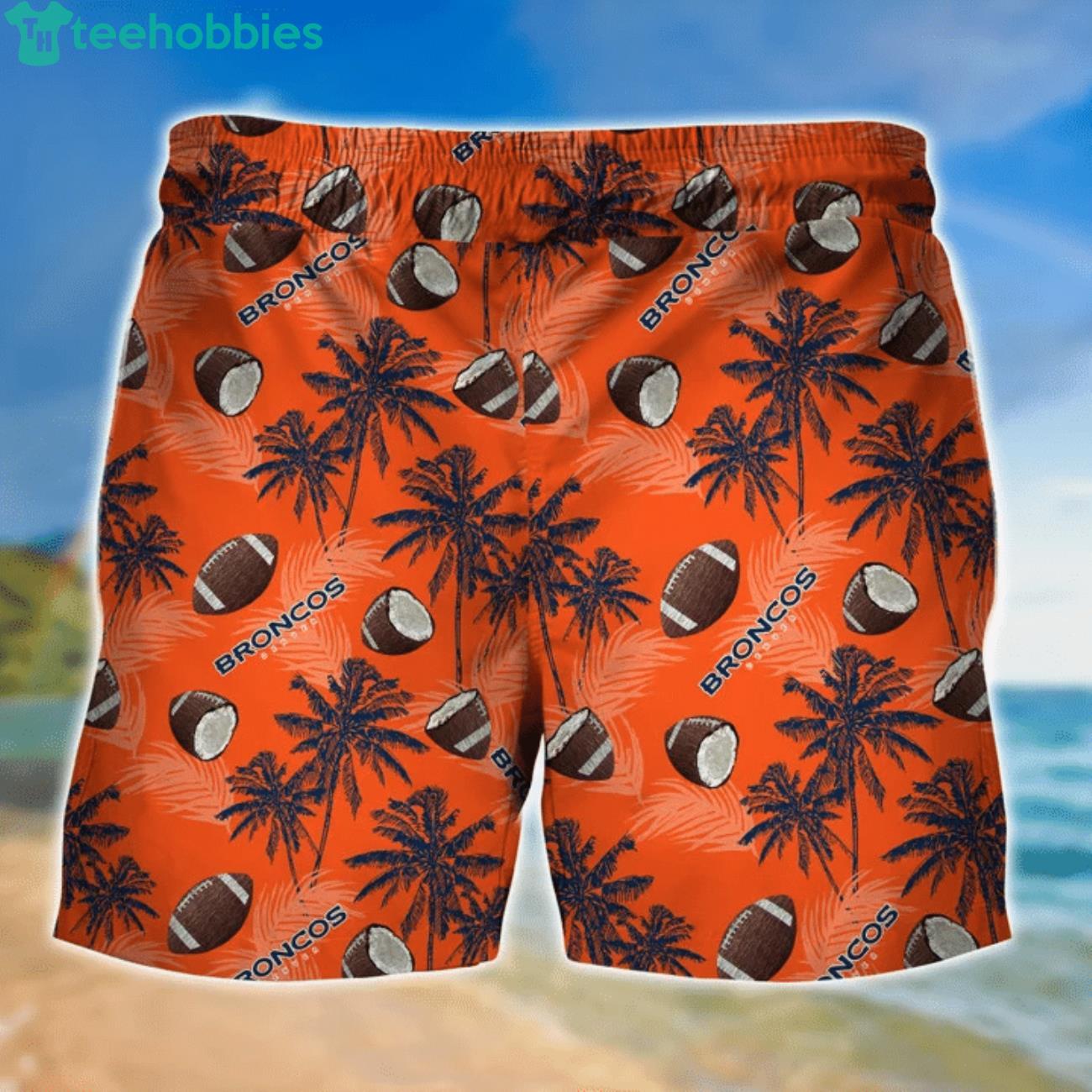 Denver Broncos All Over Print Balls Hawaiian Shorts Product Photo 1