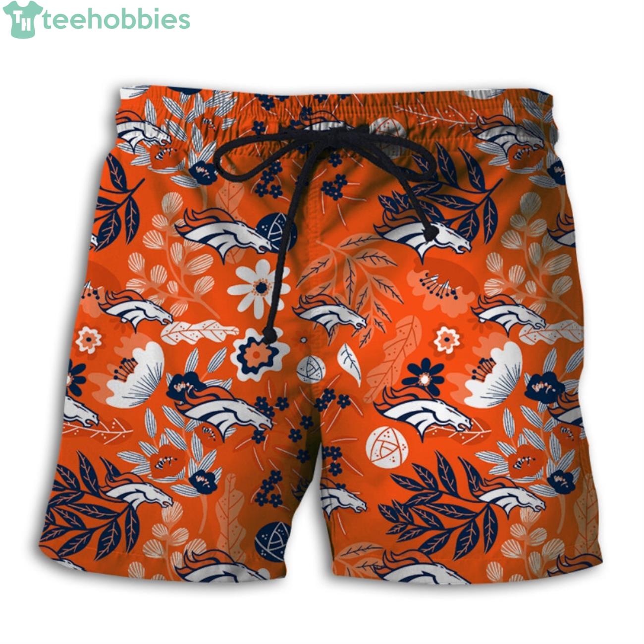 Denver Broncos Summer Beach Hawaiian Shorts Product Photo 1