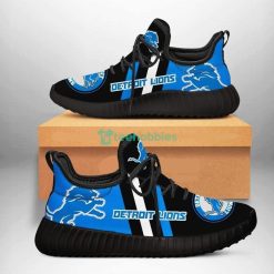 Detroit Lions Striped Style Sneakers Sport Reze Shoes For Fans Product Photo 1