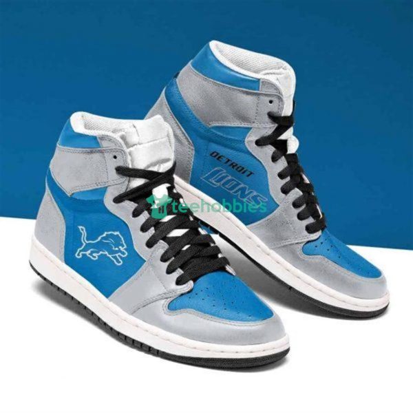 Detroit Lions Team Fans Air Jordan Hightop Shoes Product Photo 1