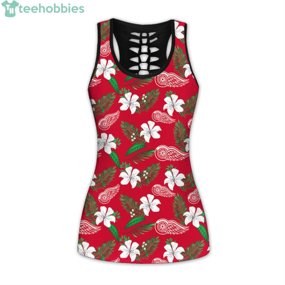 Detroit Red Wings Tropical Hawwaiian Hollow Tank Top Product Photo 1 Detroit Red Wings Tropical Hawwaiian Hollow Tank Top Product Photo 1
