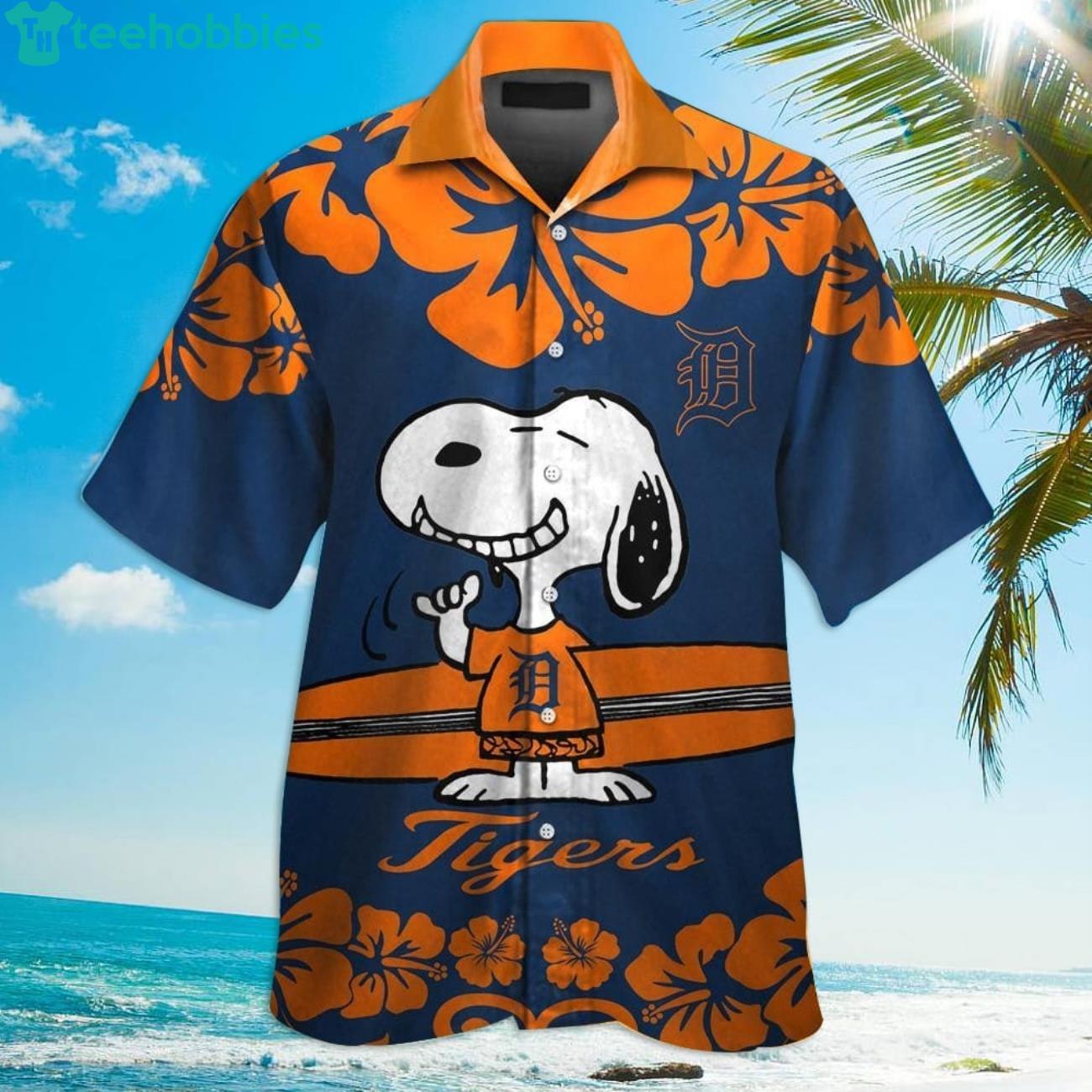 Detroit Tigers Cute Snoopy Hawaiian Shirt