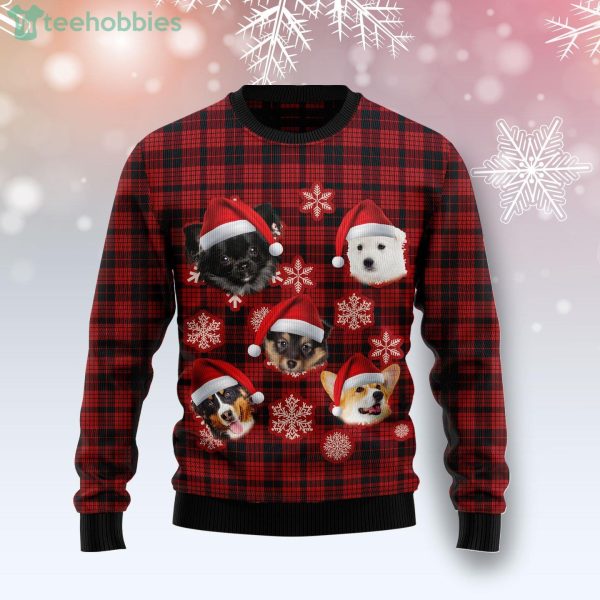 Dog Christmas Snowflake Dog Lover Ugly Christmas Sweater Product Photo 1