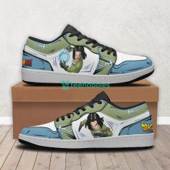 Dragon Ball Z Android 17 Custom Anime Air Jordan Low Top Shoes Product Photo 1
