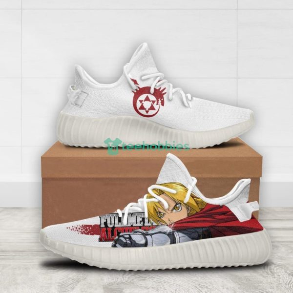Edward Elric Custom Fullmetal Alchemist Anime Yeezy Shoes For Fans Product Photo 2