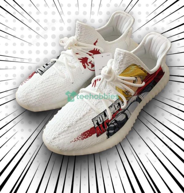 Edward Elric Custom Fullmetal Alchemist Anime Yeezy Shoes For Fans Product Photo 1