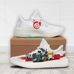 Edward Elric x Alphonse Elric Custom Fullmetal Alchemist Anime Yeezy Shoes For Fans Product Photo 2