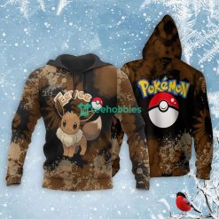 Eevee All Over Printed 3D Shirt Custom Pokemon Anime Fans Product Photo 3