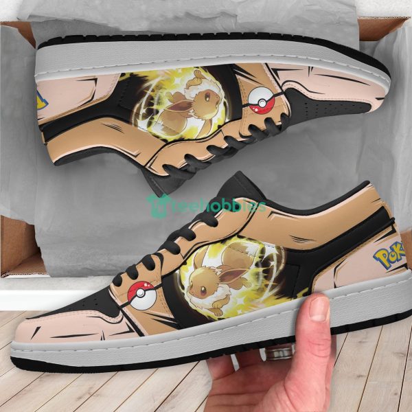Eevee Pokemon Anime Custom Air Jordan Low Top Shoesproduct photo 3