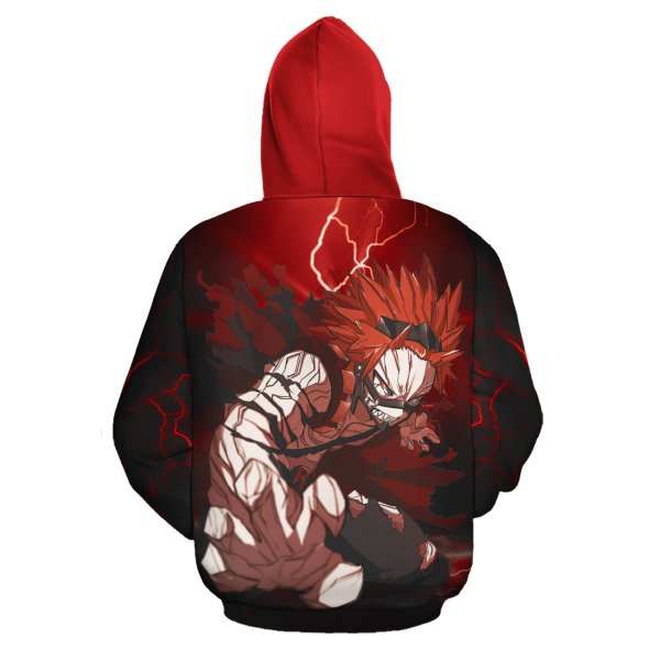 Eijiro Kirishima Zip All Over Printed 3D Shirt My Hero Academia Anime Fans Fan Gift Product Photo 3