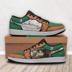 Eren Yeager Anime Custom Attack On Titan Air Jordan Low Top Shoesproduct photo 2