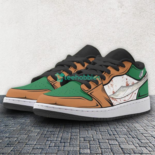 Eren Yeager Anime Custom Attack On Titan Air Jordan Low Top Shoesproduct photo 3