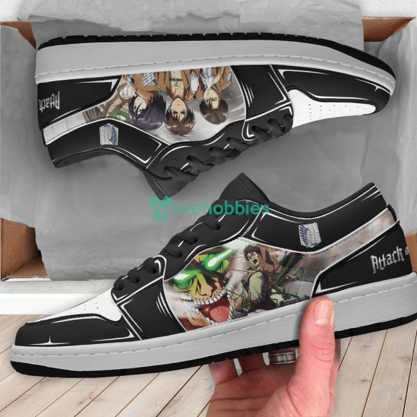 Eren Yeager Team Anime Custom Attack On Titan Air Jordan Low Top Shoes Product Photo 4
