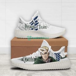 Erwin Smith Custom Attack on Titan Anime Yeezy Shoes For Fans Product Photo 2