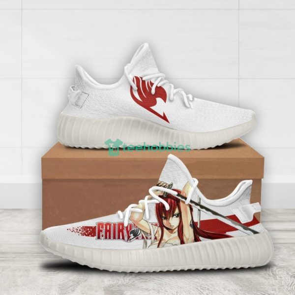 Erza Scarlet Custom Fairy Tail Anime Yeezy Shoes For Fans Product Photo 2
