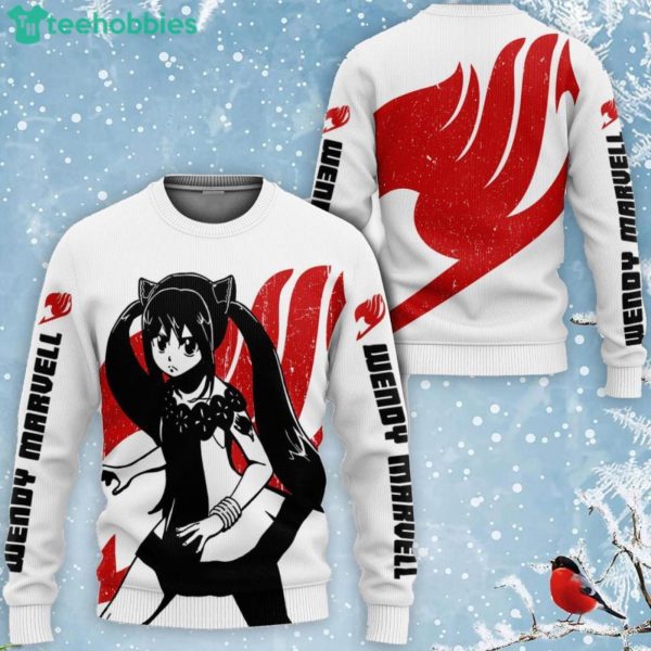 Fairy Tail Wendy Marvell All Over Printed 3D Shirt Silhouette Anime Fans Product Photo 2