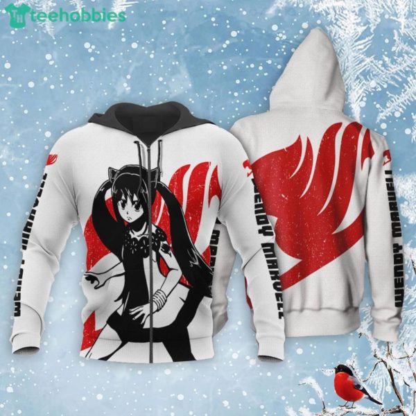 Fairy Tail Wendy Marvell All Over Printed 3D Shirt Silhouette Anime Fans Product Photo 1