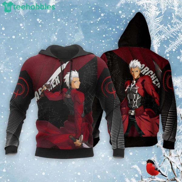 Fate Stay Night Archer All Over Printed 3D Shirt Custom Anime Fans Product Photo 3