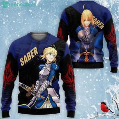 Fate Stay Night Saber All Over Printed 3D Shirt Custom Anime Fans Product Photo 2