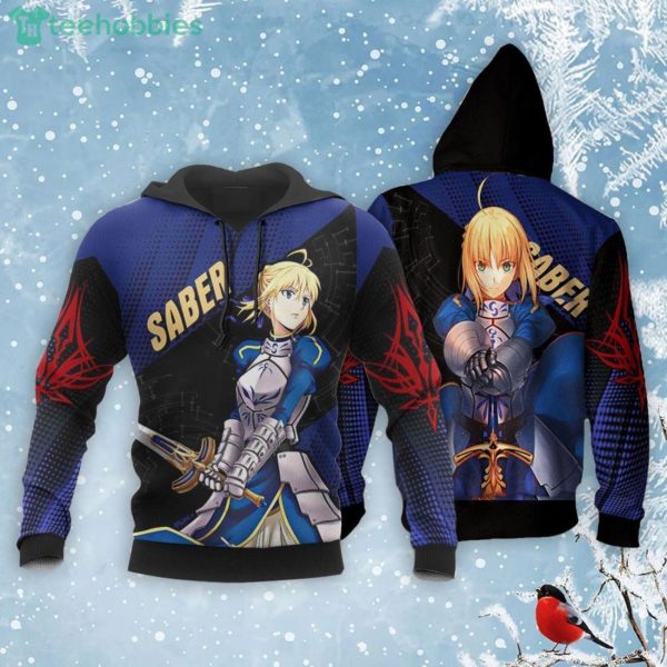 Fate Stay Night Saber All Over Printed 3D Shirt Custom Anime Fans Product Photo 3