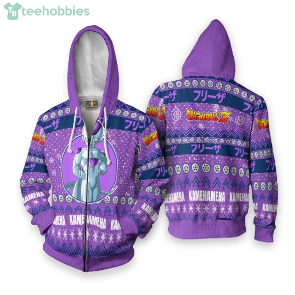 Frieza Custom Dragon Ball Anime Fans Ugly Christmas Sweater Hoodie Product Photo 2