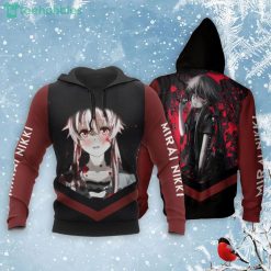 Future Diary Mirai Nikki All Over Printed 3D Shirt Yuno Gasai Anime Fans Product Photo 3
