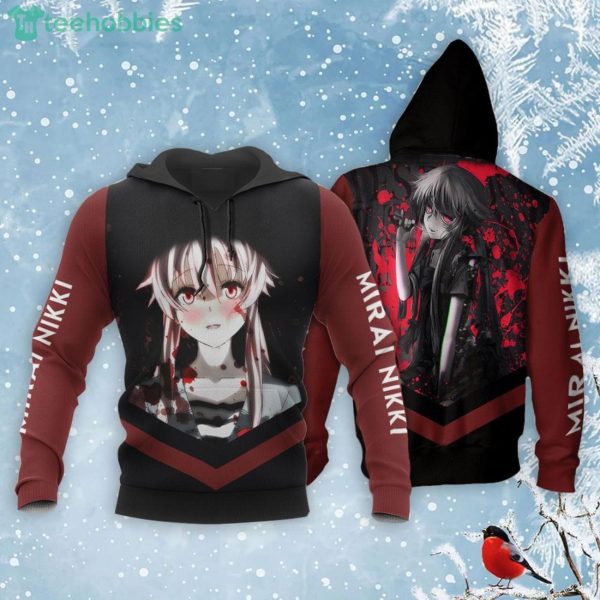 Future Diary Mirai Nikki All Over Printed 3D Shirt Yuno Gasai Anime Fans Product Photo 3