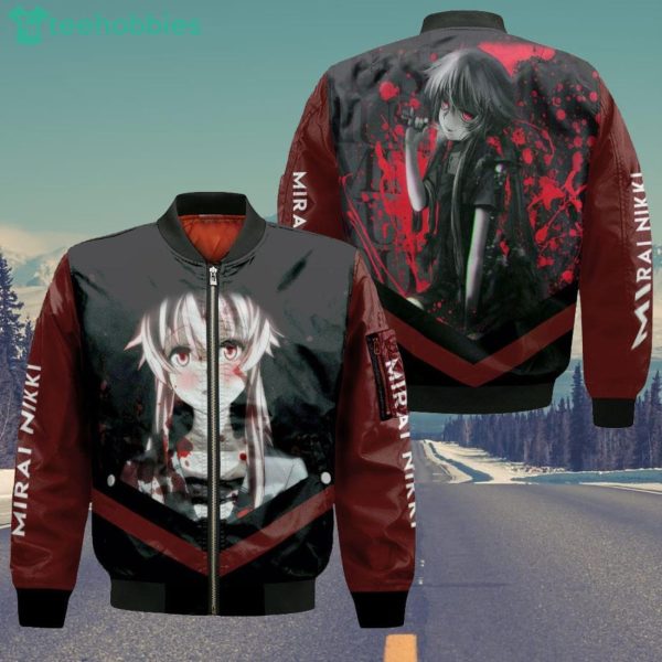 Future Diary Mirai Nikki All Over Printed 3D Shirt Yuno Gasai Anime Fans Product Photo 4
