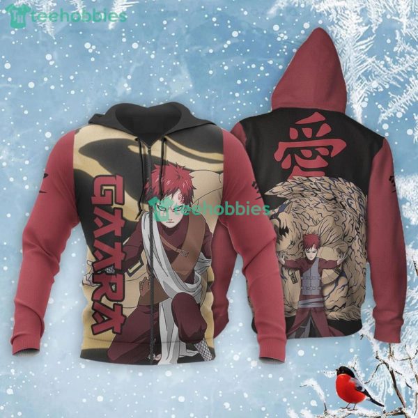 Gaara Lover All Over Printed 3D Shirt Naruto Anime Fans Product Photo 1