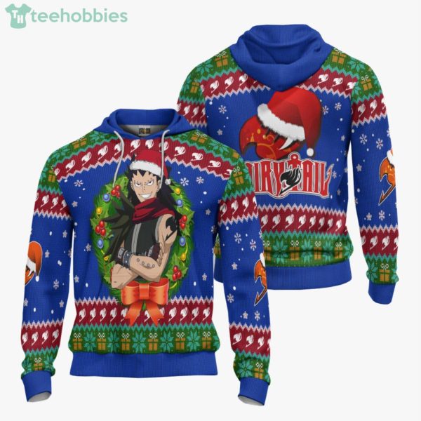 Gajeel Redfox Custom Fairy Tails Anime Fans Ugly Christmas Sweater Hoodie Product Photo 3