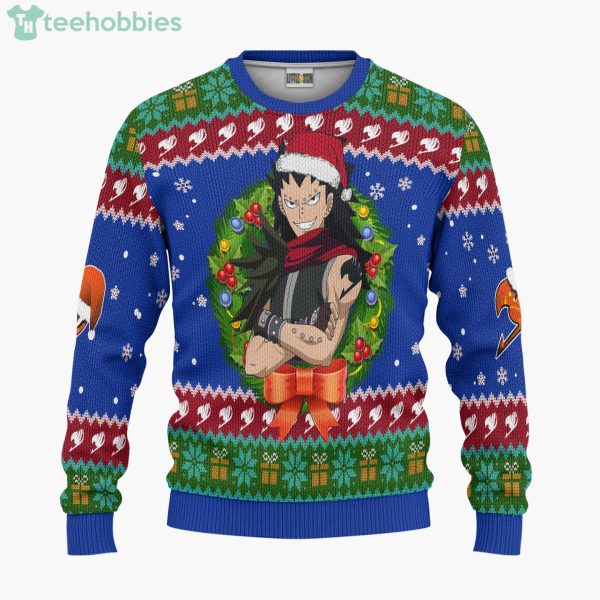 Gajeel Redfox Custom Fairy Tails Anime Fans Ugly Christmas Sweater Hoodie Product Photo 1