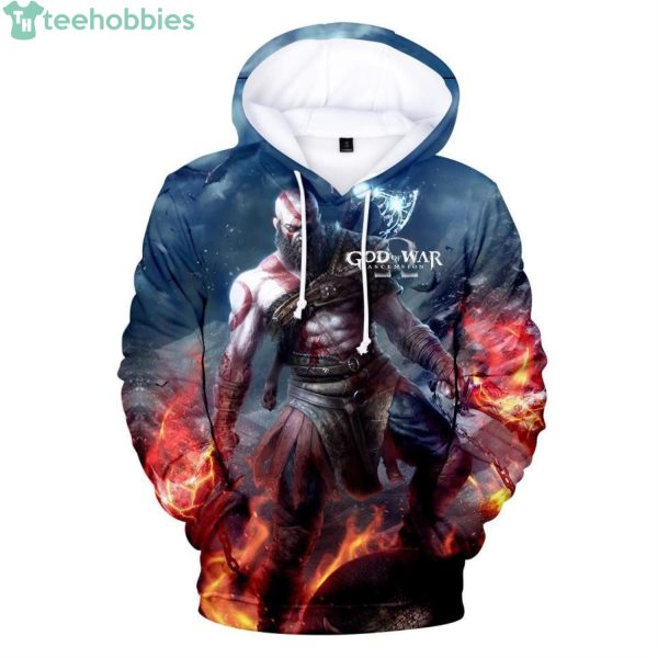 Game God Of War Kratos Character 3D Print Hoodieproduct photo 1
