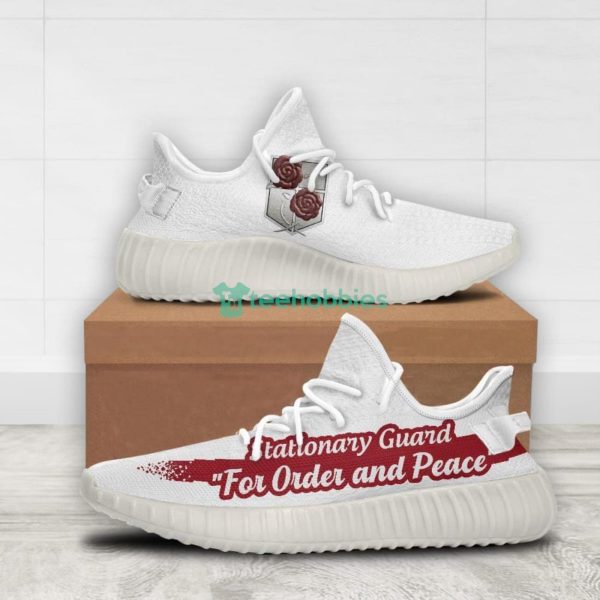 Garrison Regiment Custom Attack on Titan Anime Yeezy Shoes For Fans Product Photo 2