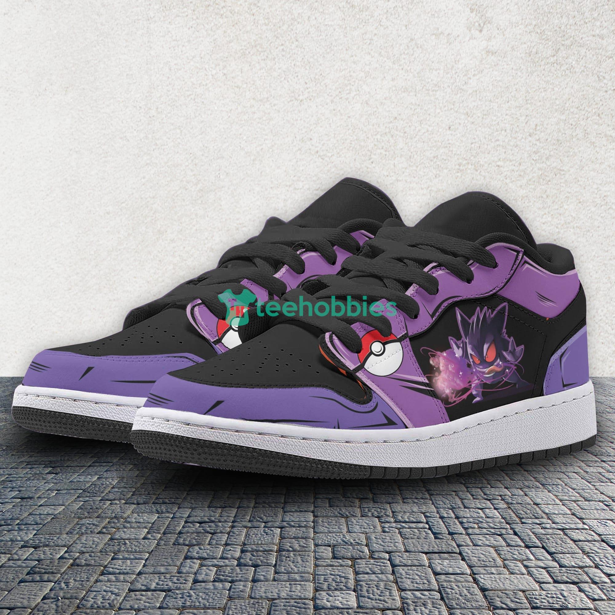 Gengar Pokemon Anime Custom Air Jordan Low Top Shoes