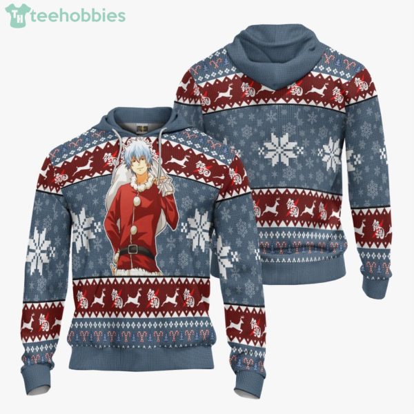 Gintama Custom Sakata Gintoki Anime Fans Ugly Christmas Sweater Hoodie Product Photo 3