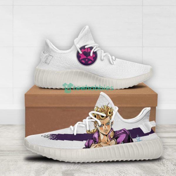 Giorno Custom JoJo's Bizarre Adventure Anime Yeezy Shoes For Fans Product Photo 1