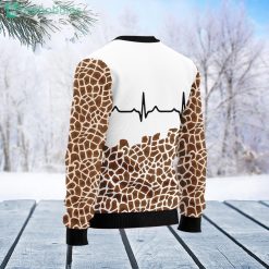 Giraffe Heart Giraffe Lover Ugly Christmas Sweater image Giraffe Heart Giraffe Lover Ugly Christmas Sweater Product Photo 2
