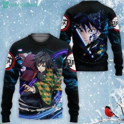Giyu Tomioka All Over Printed 3D Shirt Custom Kimetsu Anime Fans Product Photo 2